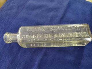 Antique/vintage Cure Glass Bottle - Clark Stanley 