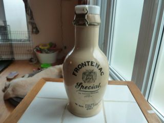 Antique Stoneware Frontenac Breweries Montreal Special Beer 1 Liter Bottle