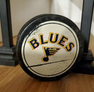 Vintage St.  Louis Blues Nhl Hockey Puck Glasco