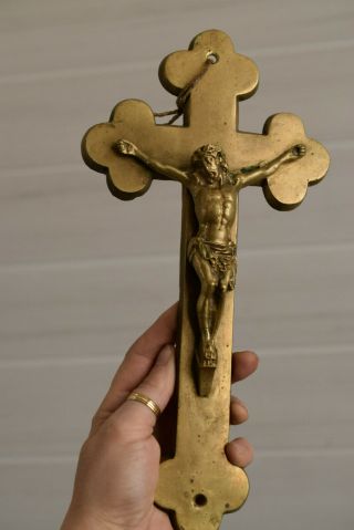 ⭐ antique religious cross,  bronze crucifix⭐ 2