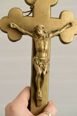 ⭐ antique religious cross,  bronze crucifix⭐ 3
