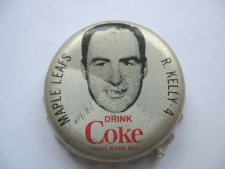 1964/65 Coca Cola - Coke Hockey Bottle Cap - Toronto Maple Leafs - R.  Kelly