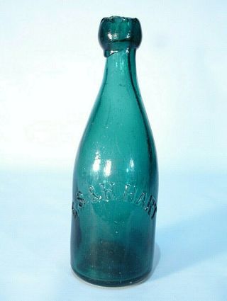 Hart Canton Ct Superior Soda Water Pontiled Union Glass Connecticut Bottle