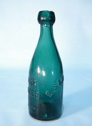 HART CANTON CT SUPERIOR SODA WATER PONTILED UNION GLASS CONNECTICUT BOTTLE 3