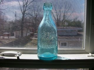 Scarce George Edwards 1860s Galesburg Illinois Squat Blob Top Soda Bottle L&w