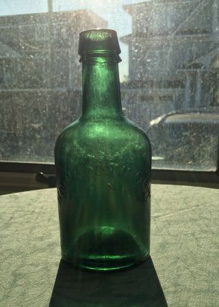 Antique Iron Pontil Beer/Soda - Brown Stout - Dyottville Squat Philadelphia PA 2