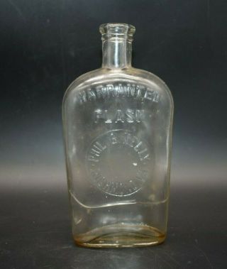 Phil G Kelly Richmond Va Virginia Pint 7 3/4 " Strap Flask Whiskey Bottle