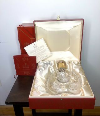 Remy Martin Louis Xiii Grande Champagne Empty Crystal Bottle Set -