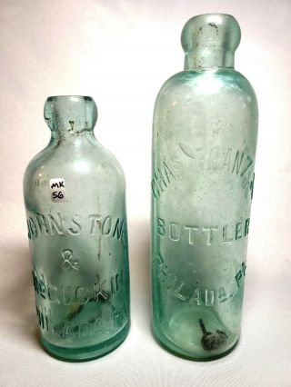 Philadelphia - C.  1880 - 1890 Hutch Sodas - Johnston / Mcguckin,  Franz