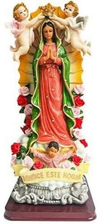 16 " Our Lady Of Guadalupe Statue Virgen De Guadalupe Sculpture Virgin