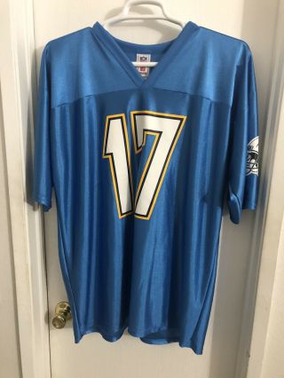 Mens Nfl Team Apparel La/sd Chargers Philip Rivers Powder Blue Jersey - Large 17
