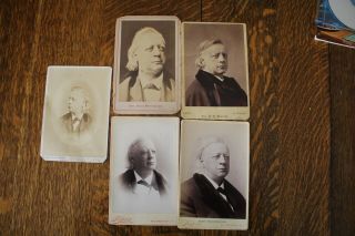 Five Henry Ward Beecher,  Cdv Cards