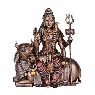Lord Shiva Statue With Nandi The Bull Statue Sculpture Figurine