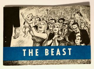 The Beast - Vintage Jack Chick Tract - Rare Early Large Version - 07/r