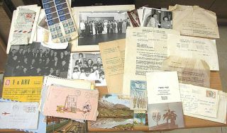 Archive Of A Jewish Family Glinzmann Documents Photos,  Letters,  Shana Tova Cards