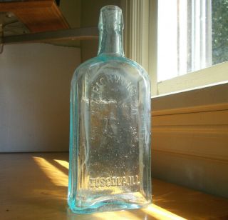 Tuscola,  Ill Samaritan Nervine S.  A.  Richmond Bearded Man 1880s Bottle Mcc Glass Co