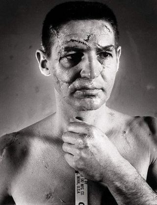 Terry Sawchuk 8x10 Photo Hockey Detroit Red Wings Picture Nhl Stitches