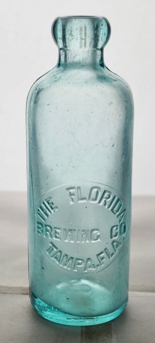 Old Hutch Hutchinson Soda Bottle – The Florida Brewing Co Tampa Fl - Fl0236
