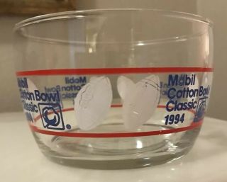 Vintage 1994 Mobil Cotton Bowl Classic Glass Bowl Dallas Notre Dame vs Texas A&M 2