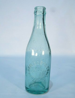Mauch Chunk Pa Ortlieb Brewing Co Blown In Mold Pre Pro Beer Bottle