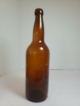The J Walker Brewing Co Cincinnati Ohio Blob Top Beer Bottle F.  C.  G.  Co 1885