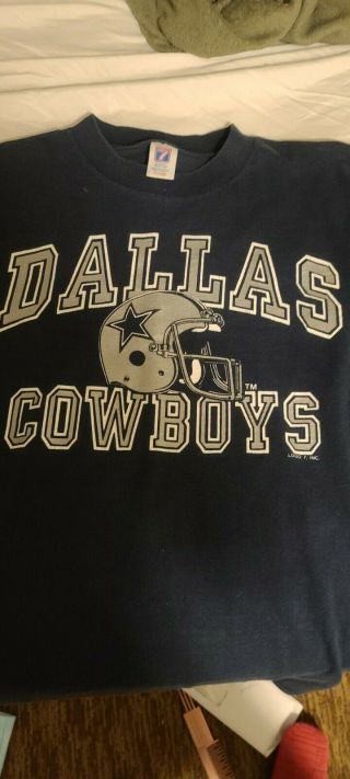 Dallas Cowboys Logo 7 Vintage T Shirt Size X - Large