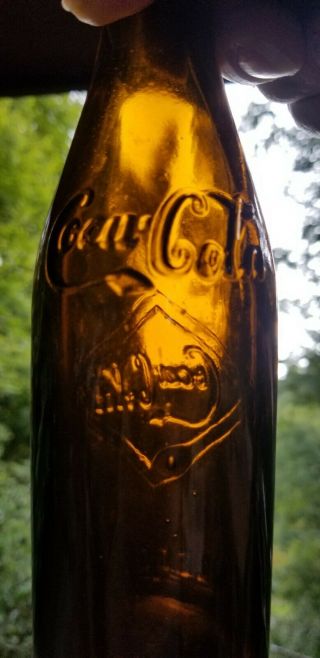 Awesome Amber Double Diamond Coca Cola Toledo,  Ohio Spelled Out 2