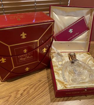 Remy Martin Louis Xiii Baccarat Crystal Cognac Decanter With Stopper And Case