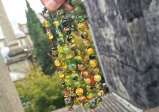 rosary Faturan green Tasbih kehribar Amber Bakelite Prayer islamic Misbaha 45 2