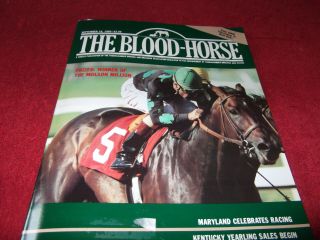 Prized - Molson Million - Winning Colors - Safely Kept - Blood Horse 9 - 16 - 1989 - Vg,