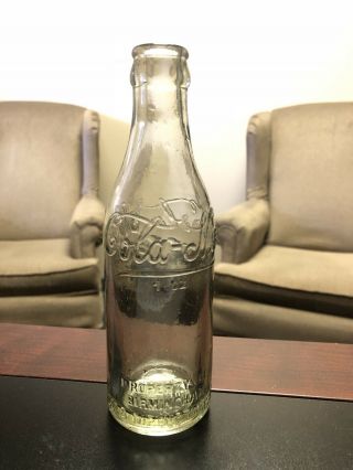 Cola - Nip Copycat Script Bottle From Birmingham,  Alabama Ala Al (citron Yellow)