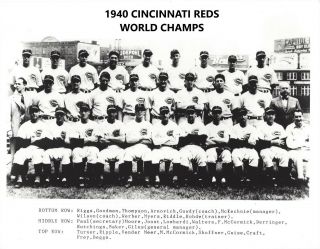 1940 Cincinnati Reds 8x10 Team Photo Baseball Mlb Picture World Champs