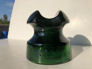 No Name Power Glass Insulator Cd 275 In Emerald Green