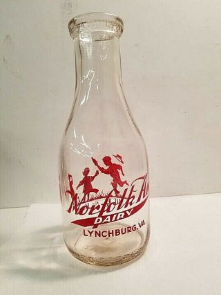 Lynchburg,  Va Norfolk Ave.  Dairy Bottle