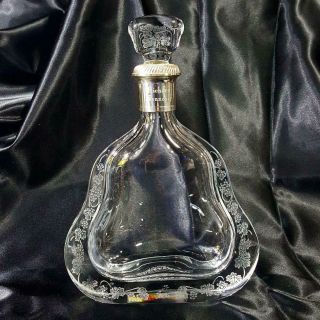 Richard Hennessy Baccarat Crystal Decanter Cognac Empty Bottle Chip