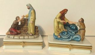 The Life Of Christ Limoges Box - Set Of 2 - Limited Edition,  Numbered