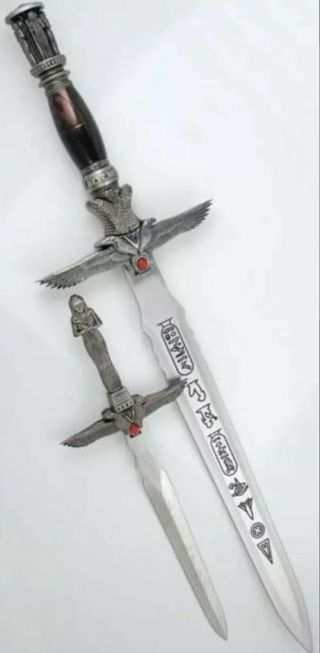Egyptian Mummy Athame Set Dagger Wicca Wiccan Pagan Ceremonial Knife Altar Knife