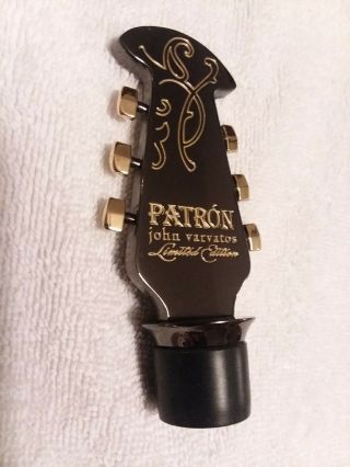 2012 El Patron Añejo John Varvatos Limited Edition Guitar Head Bottle Stopper