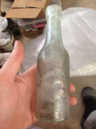 John Orth 1890 ' s beer Bottle Minneapolis Rare 7.  75 