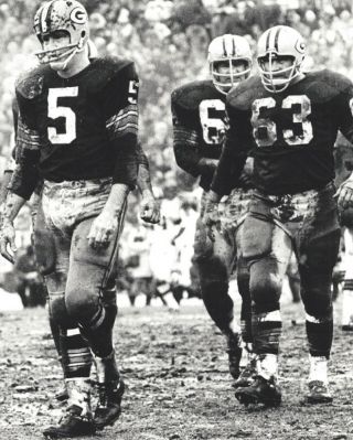 Paul Hornung Jerry Kramer & Fuzzy Thurston 8x10 Photo Green Bay Packers Football