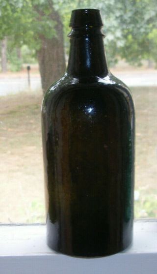 D.  A.  KNOWLTON Saratoga York Mineral Water Bottle 7 3/4 inch tall crude 2