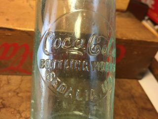 SEDALIA,  MO.  SIDE CIRCLE SLUG script straight side Coca - Cola bottle 5 - 05 3