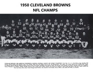 1950 Cleveland Browns 8x10 Team Photo Football Picture World Champs Nfl