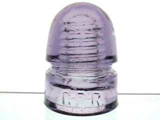 Tough Rich Purple Cd 143 G.  P.  R.  Standard Glass Beehive Insulator