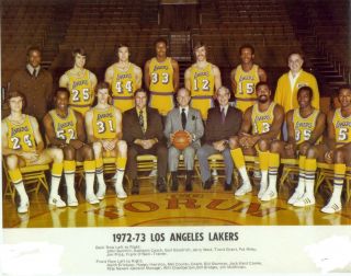 1972 - 73 Los Angeles Lakers 8x10 Team Photo Basketball Picture Nba La