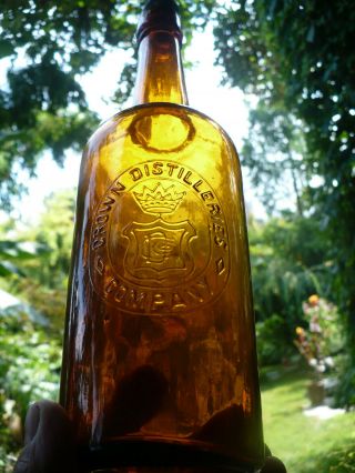 Light Amber Applied Top Western Fifth Crown Distilleries Company