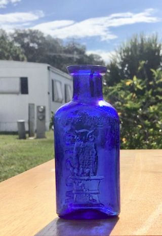 Owl Drug Poison Bottle