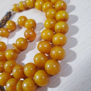 Aaa German 33 Amber Bakelite Cherry Prayer Beads Komboloi Beads Faturan فاتوران