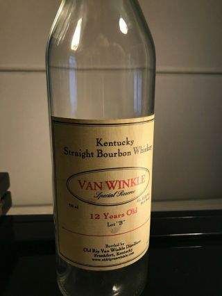 Pappy Van Winkle 12 Years Old Kentucky Straight Bourbon - Empty Bottle -