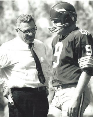 Vince Lombardi & Sonny Jurgensen 8x10 Photo Washington Redskins Football Picture